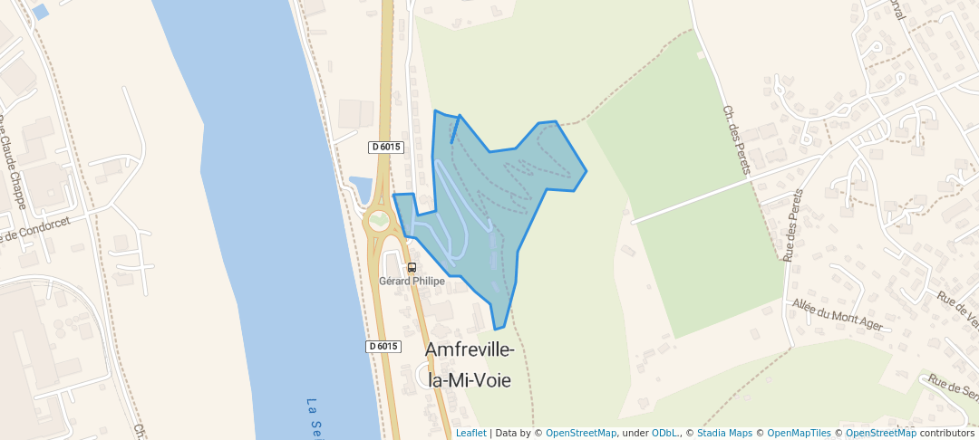 walking in Parc Lacoste map in Amfreville-la-Mi-Voie