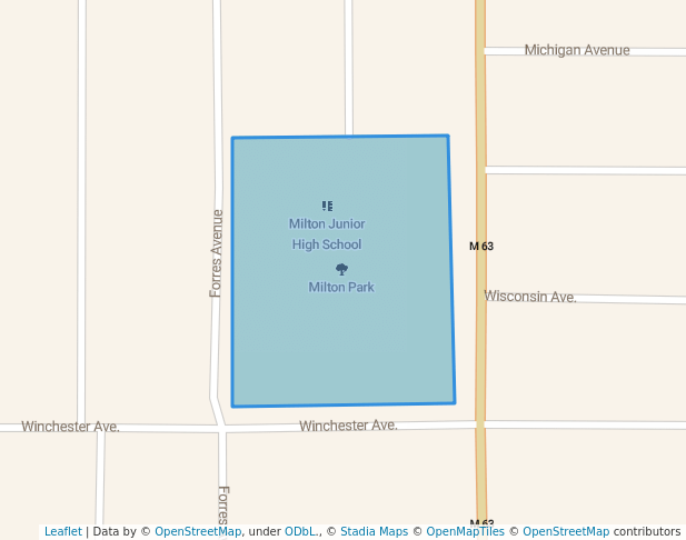 walking in Milton Park map in St. Joseph