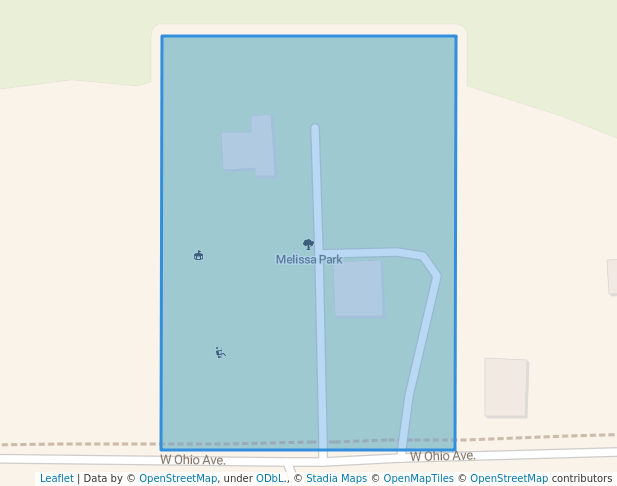 walking in Melissa Park map in Lake Helen