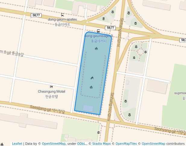 walking in 사천시 청소년쉼터 map in Sacheon