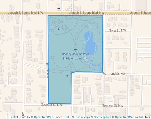 Rodney Cook Sr. Park in Historic Vine City