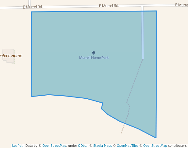 walking in Murrell Home Park map in Tahlequah
