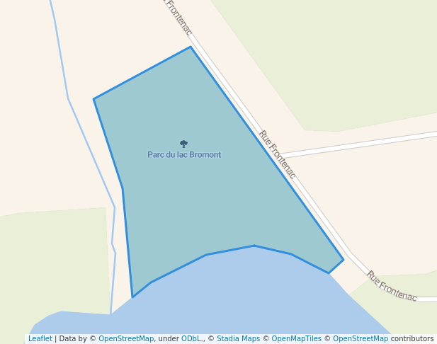 walking in Parc du lac Bromont map in Bromont