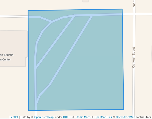 walking in Old Settlers Park map in New London