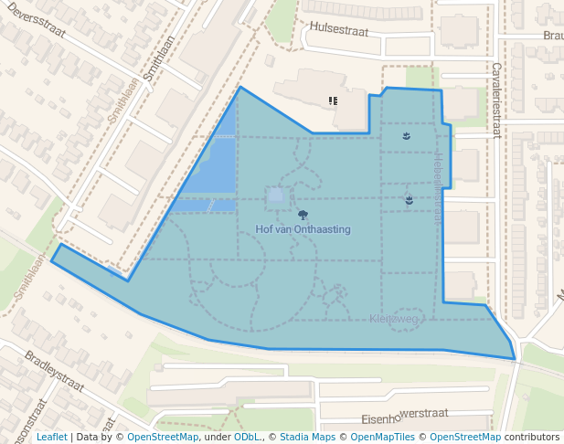 walking in Hof van Onthaasting map in Sittard
