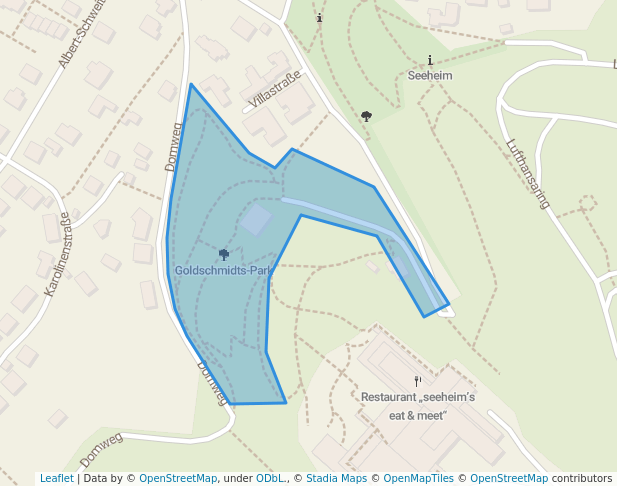 Goldschmidts-Park in Seeheim-Jugenheim | Map and Routes