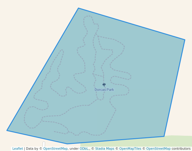 walking in Dorcas Park map in Mexico