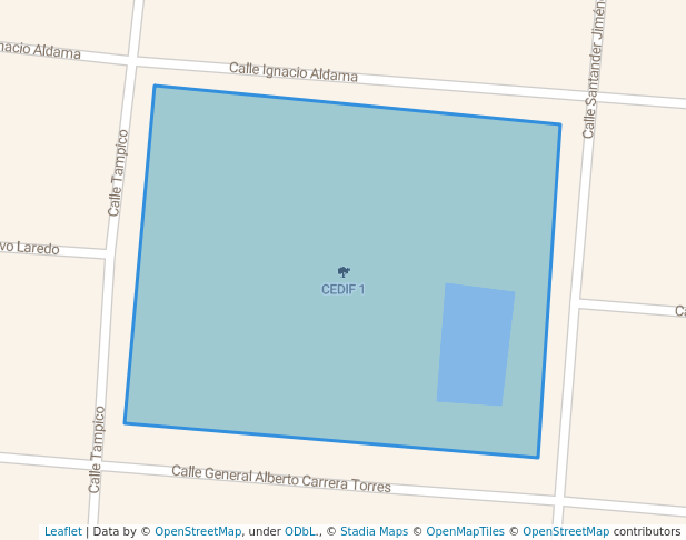 walking in CEDIF 1 map in Ciudad Victoria