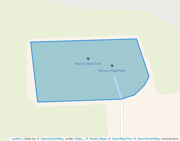 walking in Mossy Head Park map in DeFuniak Springs