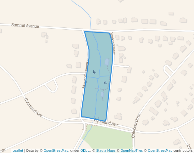 walking in Courtland Park map in Reidsville