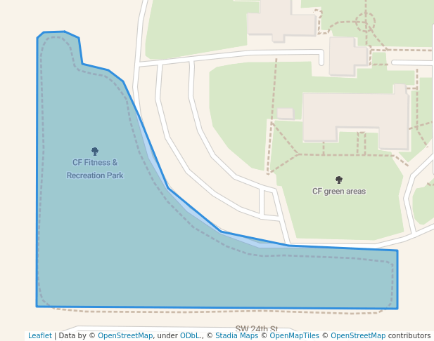 walking in CF Fitness & Recreation Park map in Ocala