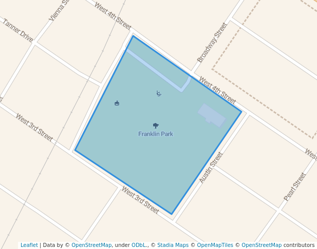 walking in Franklin Park map in Metropolis