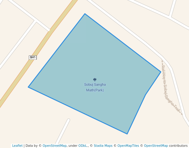Sobuj Sangha Math(Park) in Bhatpara | Map and Routes
