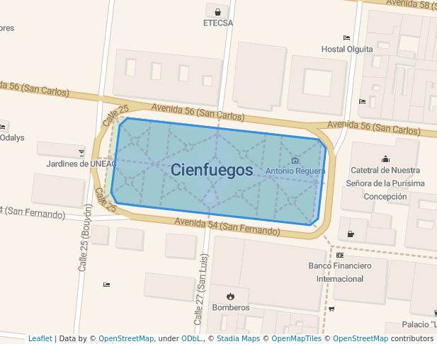 Parque central José Martí