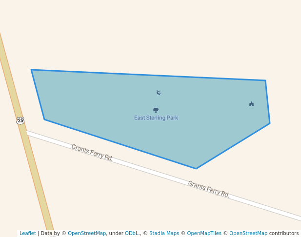 walking in East Sterling Park map in Brunswick