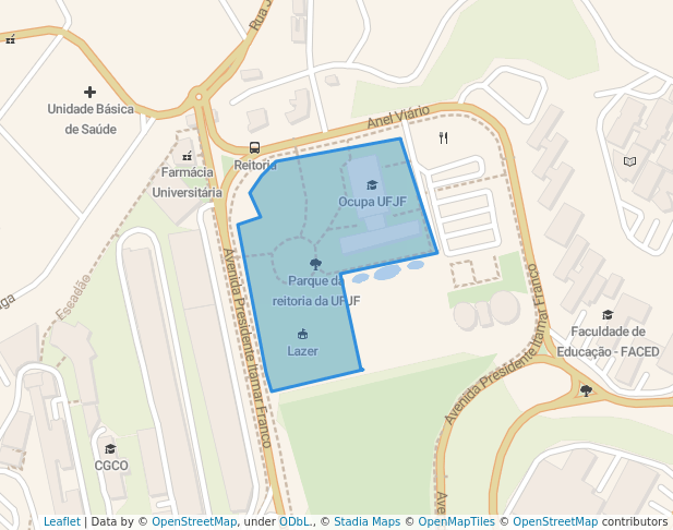 Parque da reitoria da UFJF