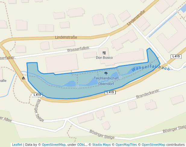 walking in Teichlandschaft Oberndorf map in Oberndorf am Neckar