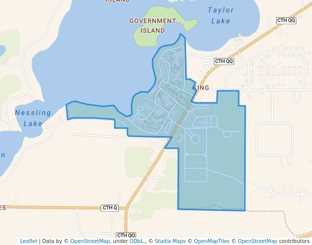 walking in Wisconsin Veterans Home at King map in Waupaca