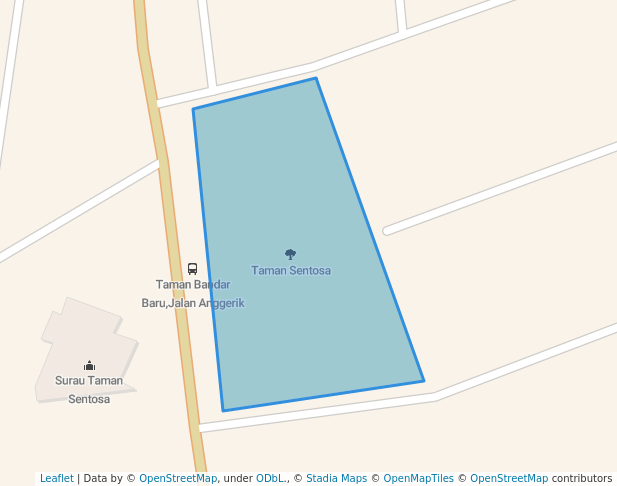 walking in Sentosa Park map in Kampar