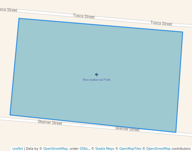 walking in Rec Park map in Malmesbury