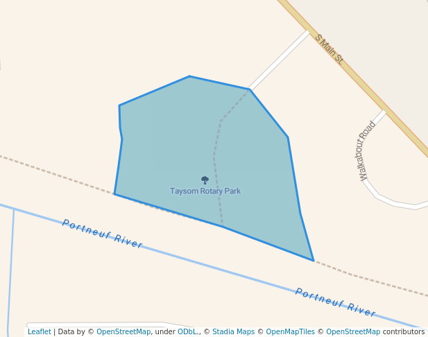 walking in Taysom Rotary Park map in Pocatello