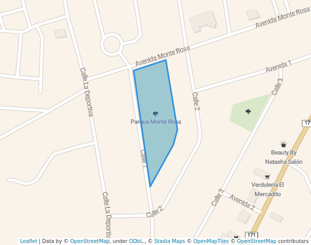 walking in Parque Monte Rosa map in Heredia