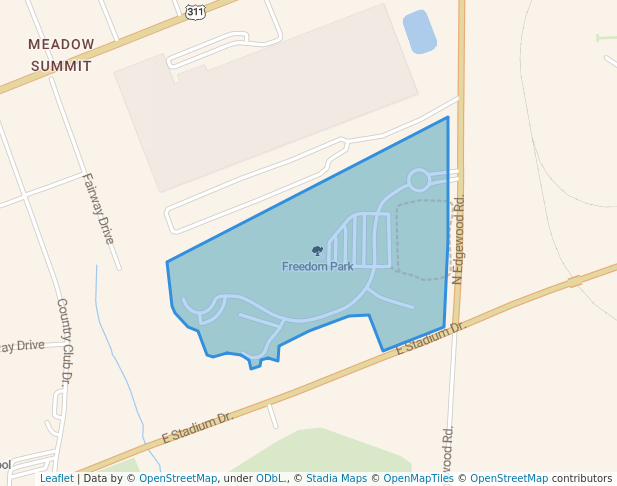 walking in Freedom Park map in Eden