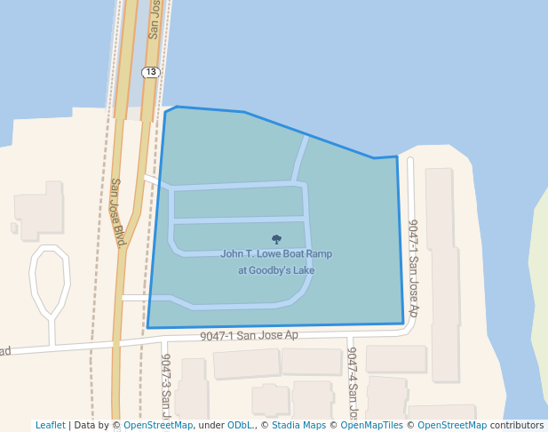 John T. Lowe Boat Ramp at Goodby's Lake