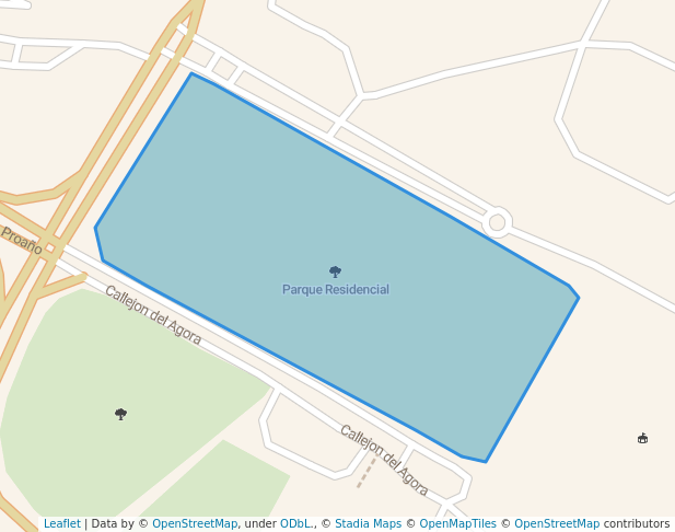 walking in Parque Residencial map in Fresnillo