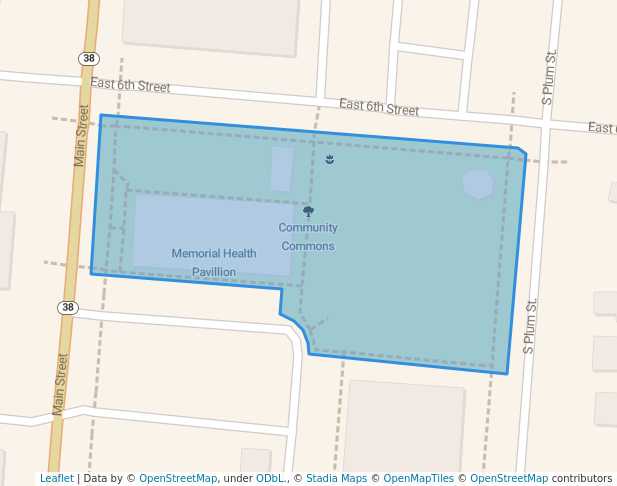 walking in Community Commons map in Marysville