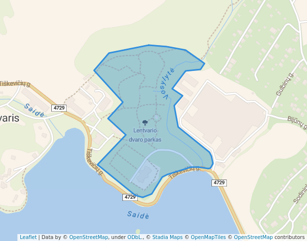 Lentvario dvaro parkas