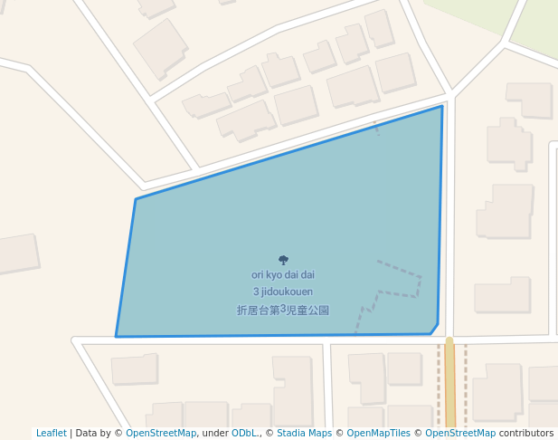 walking in 折居台第3児童公園 map in Uji