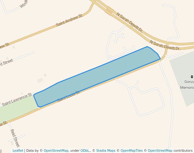 walking in Frisbee Golf Course map in Gonzales