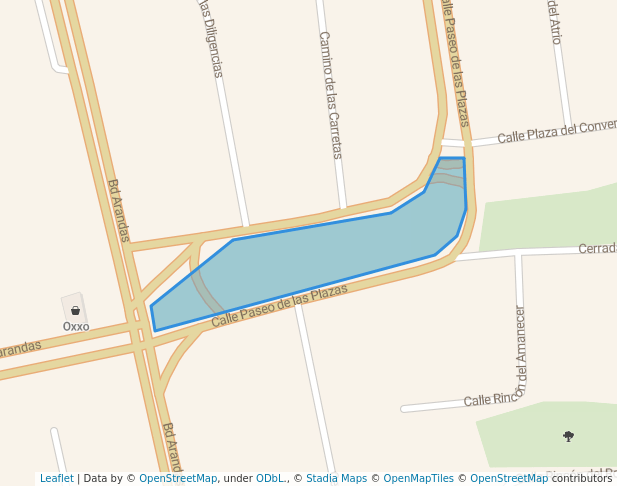 walking in Parque Las Plazas 1ra Sección. map in Irapuato