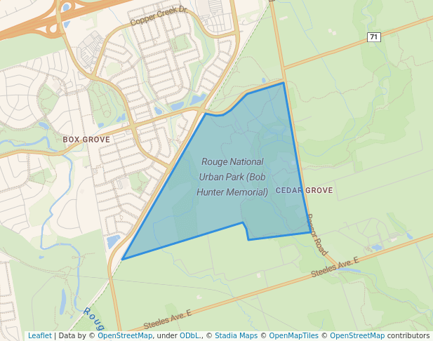 Rouge National Urban Park (Bob Hunter Memorial)