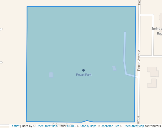 walking in Pecan Park map in Orangevale