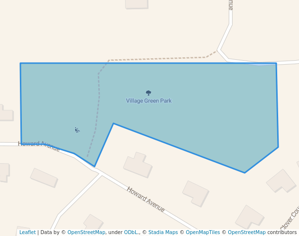 walking in Village Green Park map in Stevens Point