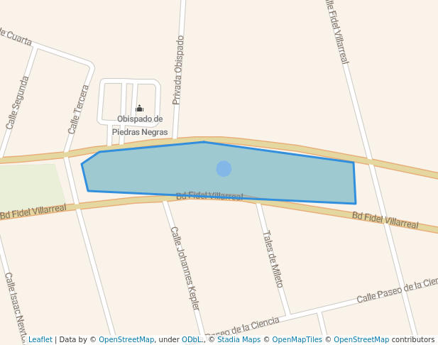 walking in Plaza Miguel Hidalgo map in Piedras Negras