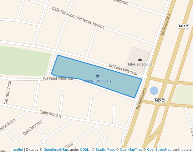 walking in Plaza FOVISSSTE map in Piedras Negras