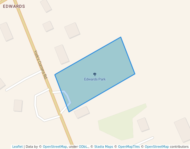 walking in Edwards Park map in Edwards