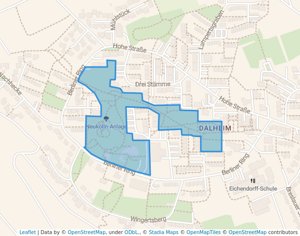 walking in Neukölln-Anlage map in Wetzlar