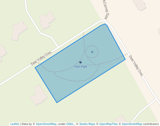 Fern Park in Ottawa | Map and Routes