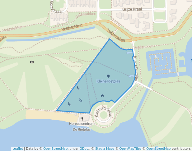 walking in Kleine Rietplas map in Emmen