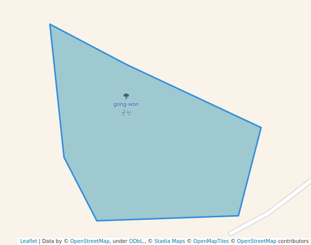walking in 공원 map in Andong