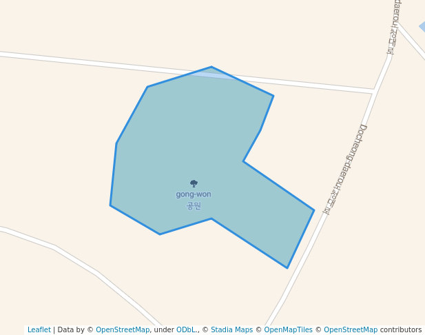 walking in 공원 map in Andong