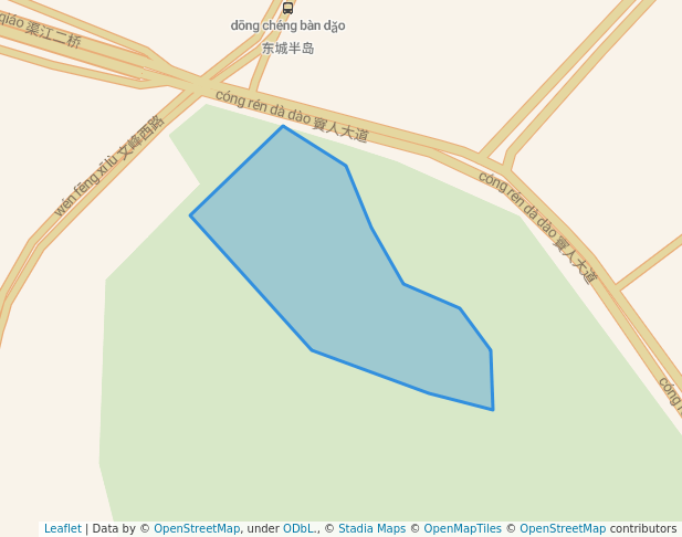 walking in 文峰公园 map in Da Zhou Shi