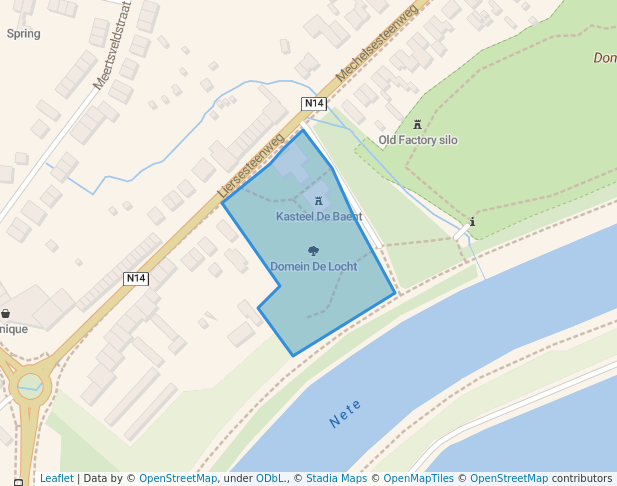 walking in Domein De Locht map in Duffel