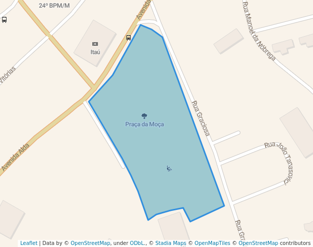 walking in Praça da Moça map in Diadema
