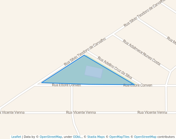 walking in Praça Jesus Bom Pastor map in Pontal