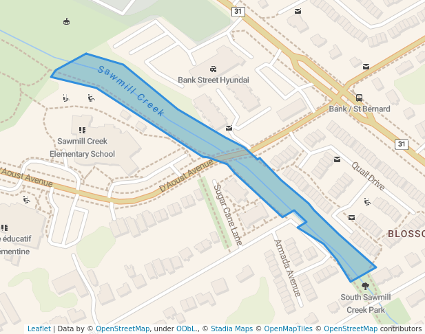 Sawmill Creek Park Pathway Systems